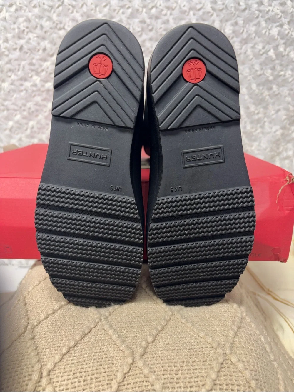 Hunter Black Tall Rain Boots
